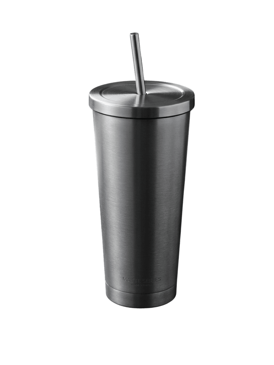 Copo Térmico em Aço Inox com Palhinha