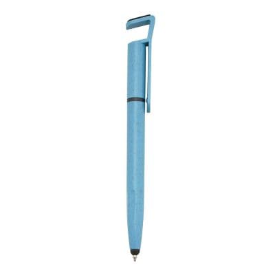 Caneta Fibra de Bambu com Suporte para Celular A437