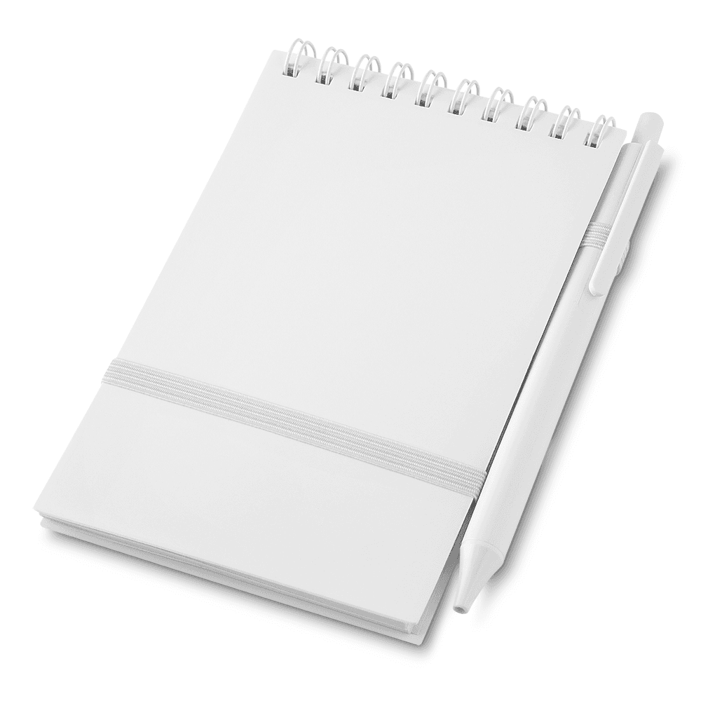 Bloco de Notas Espiral com Caneta – ABL028