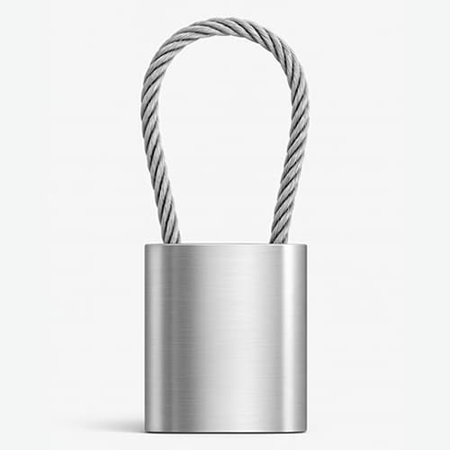 Chaveiro Premium em Aço Inox com Cabo CHR045