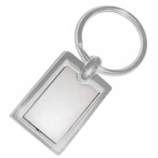 Chaveiro Retangular de Metal Personalizável CHR054