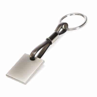 Chaveiro Executivo Personalizável em Metal e Borracha CHR228
