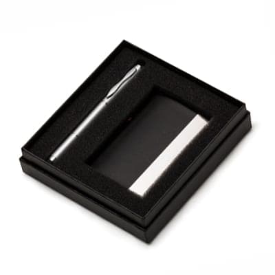 Kit Executivo 2 Peças Porta Cartão e Caneta K122