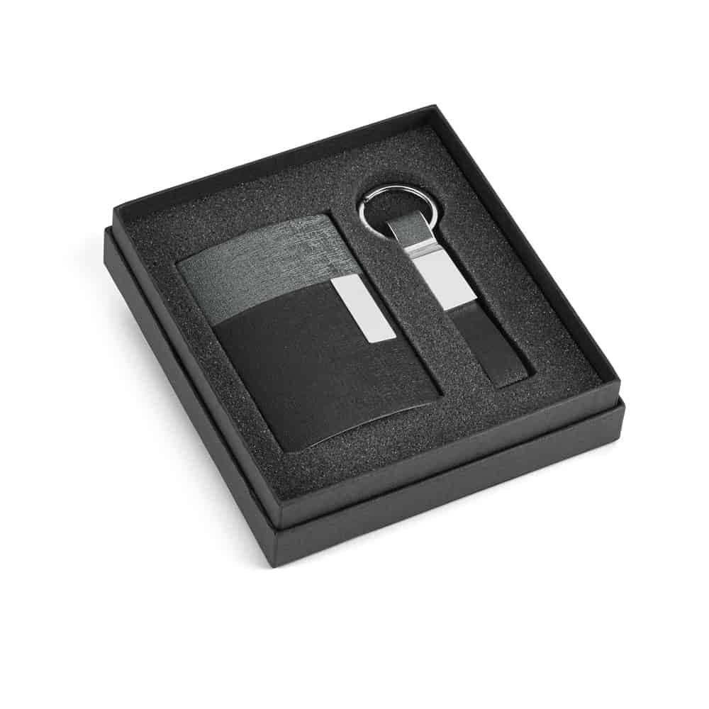 Kit Promocional de Chaveiro e Porta Cartão Personalizado K339