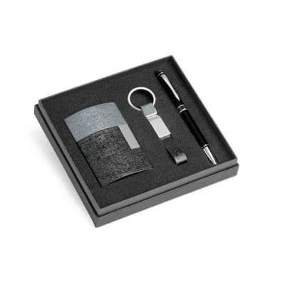Kit Executivo-Promocional de Chaveiro, Ponteira Touch e Porta Cartão K344