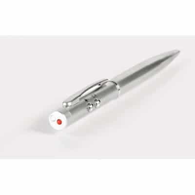 Caneta Metal Esferográfica com Ponteira laser e lanterna LED M112
