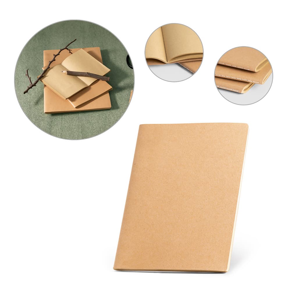 Caderno A4 Reciclado Kraft sem Pauta – S53625