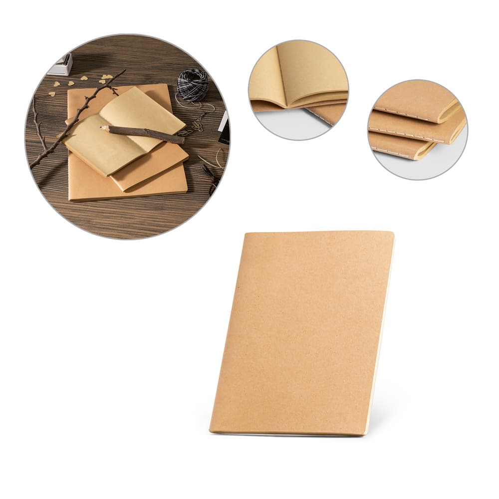 Caderno com Capa em Cartão A5 com Páginas Lisas – S53626