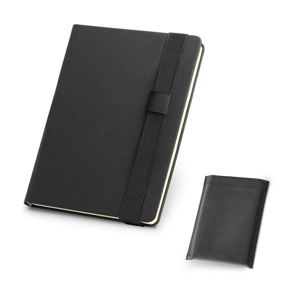 Caderno A5 em Couro Sintético com Folhas Lisas – S53789