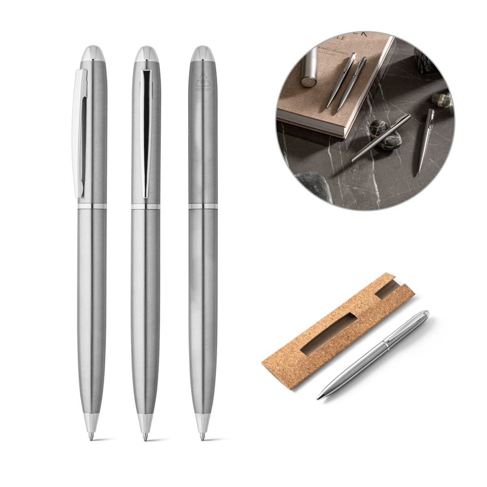 Caneta Reciclada de Inox – Clipe Twist – S91780