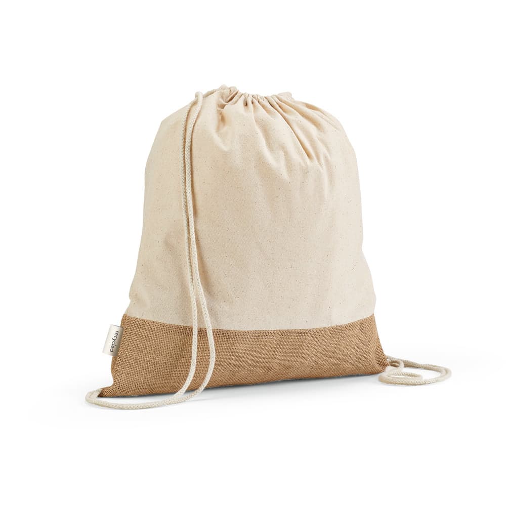 Mochila Saco Algodão Reciclado e Juta – S92344
