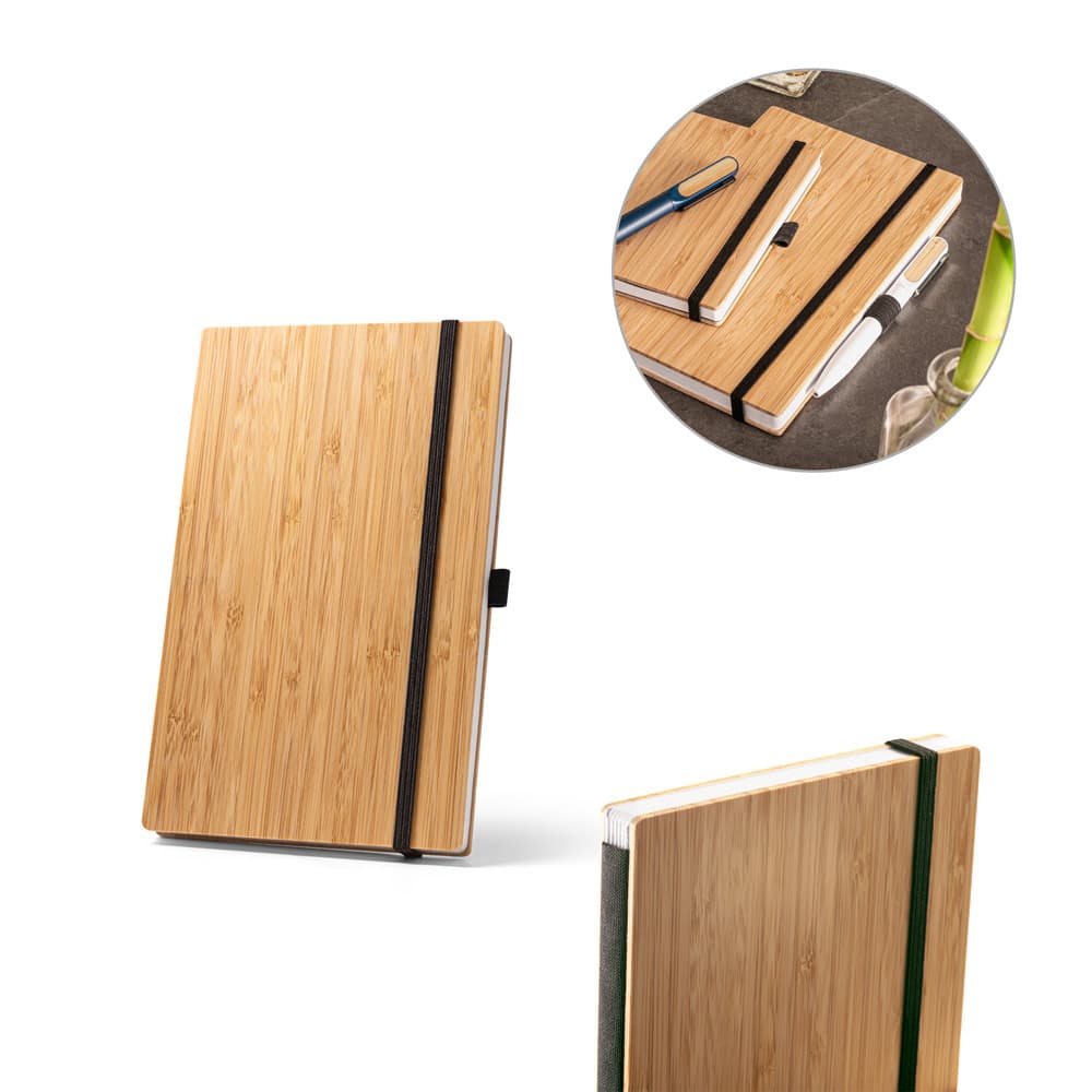 Caderno A5 com Pauta – Bambu Reciclado – S93582
