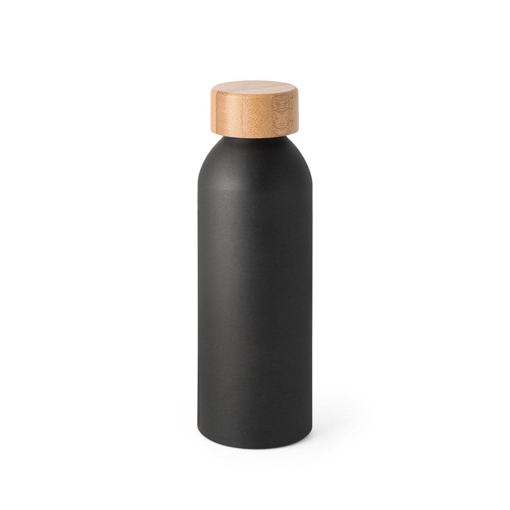 Garrafa de Alumínio 550 ml com Tampa de Bambu Queta – S94250