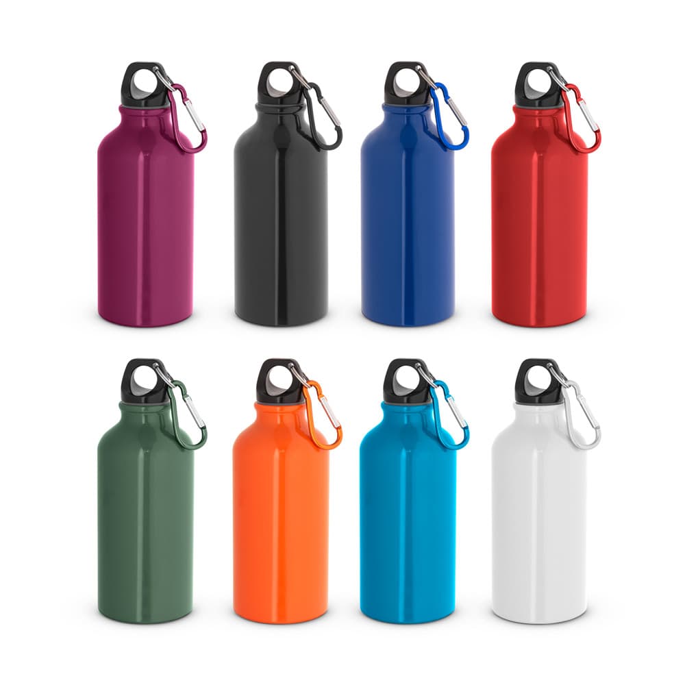 Garrafa Esportiva em Alumínio com Mosquetão 400 ml – S94297