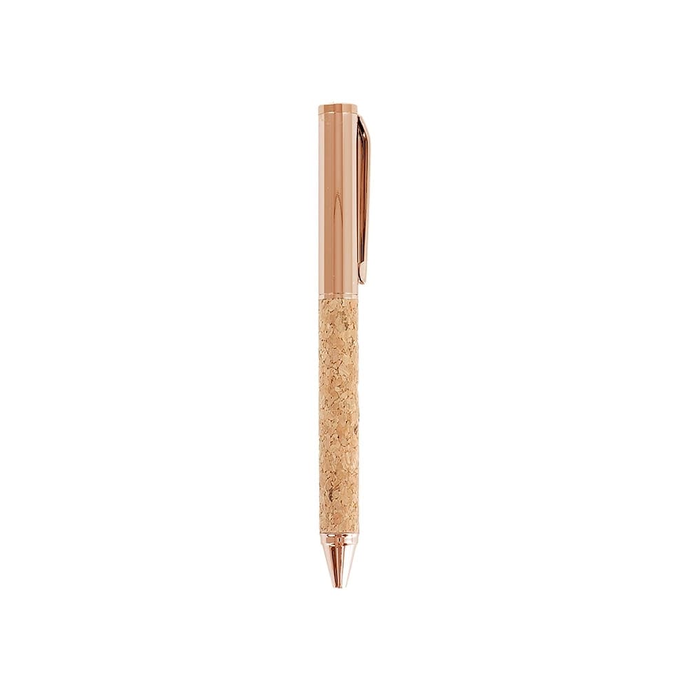 Caneta Metálica e Cortiça – X01007
