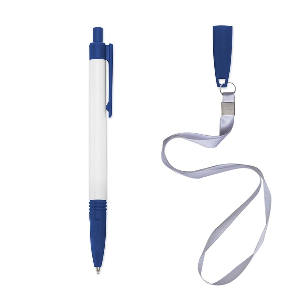 Caneta Plástica com Cordão – X01094