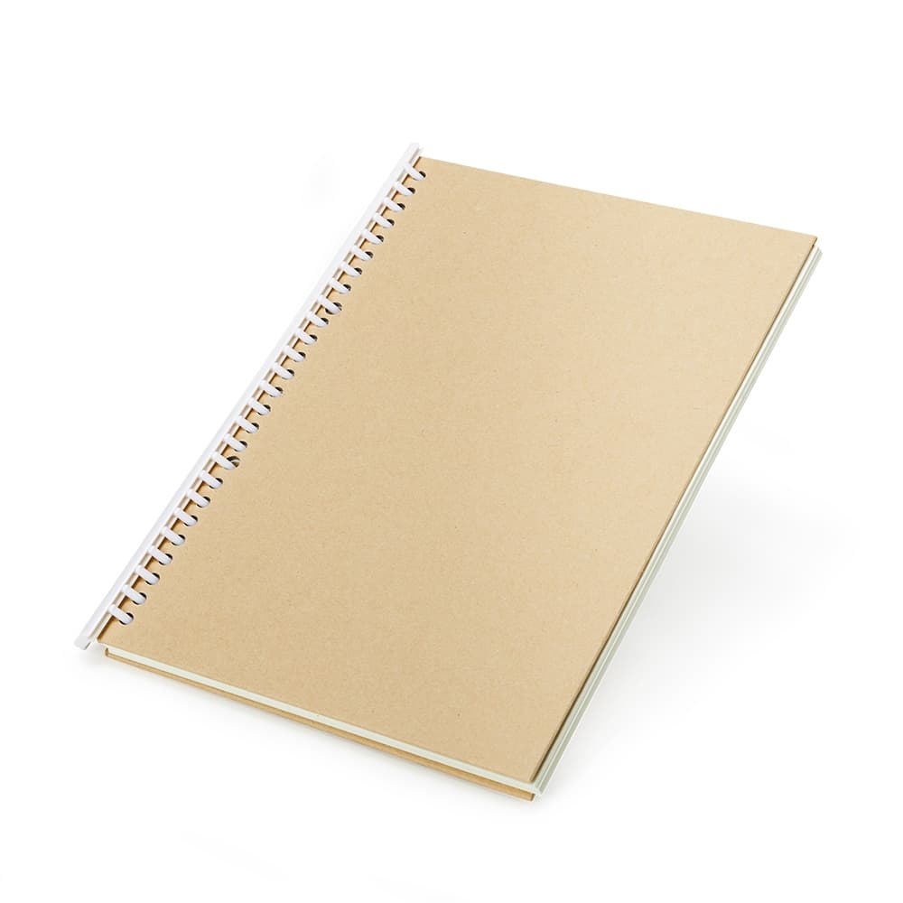 Caderno B5 Kraft com Espiral e Pautado – X05061