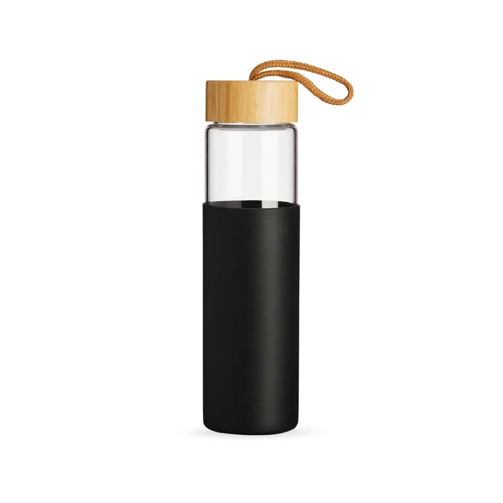 Garrafa de Vidro 750 ml com Tampa de Bambu – X05074
