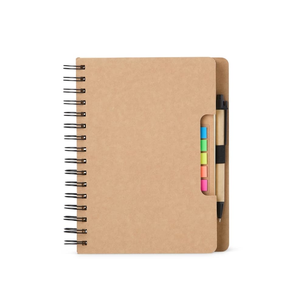 Caderno Pautado com Auto Adesivos e Caneta – X11195