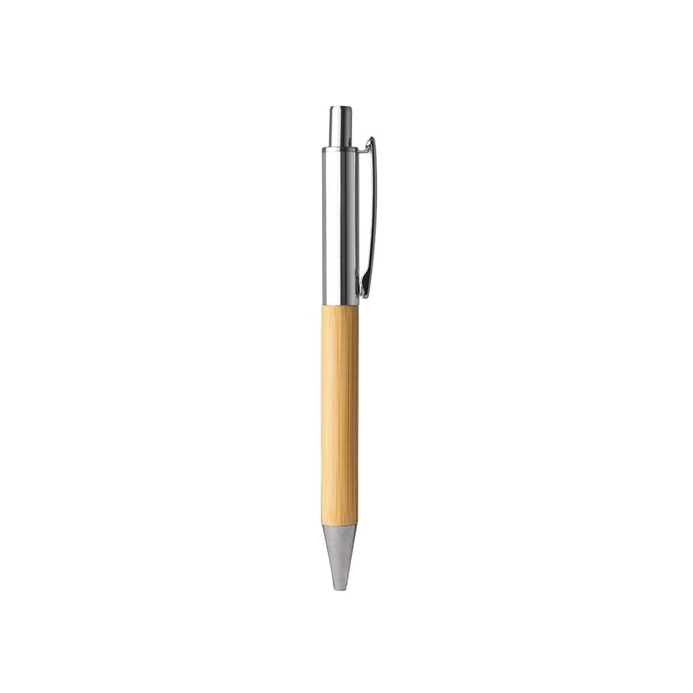 Caneta Metálica e Bambu – X15059