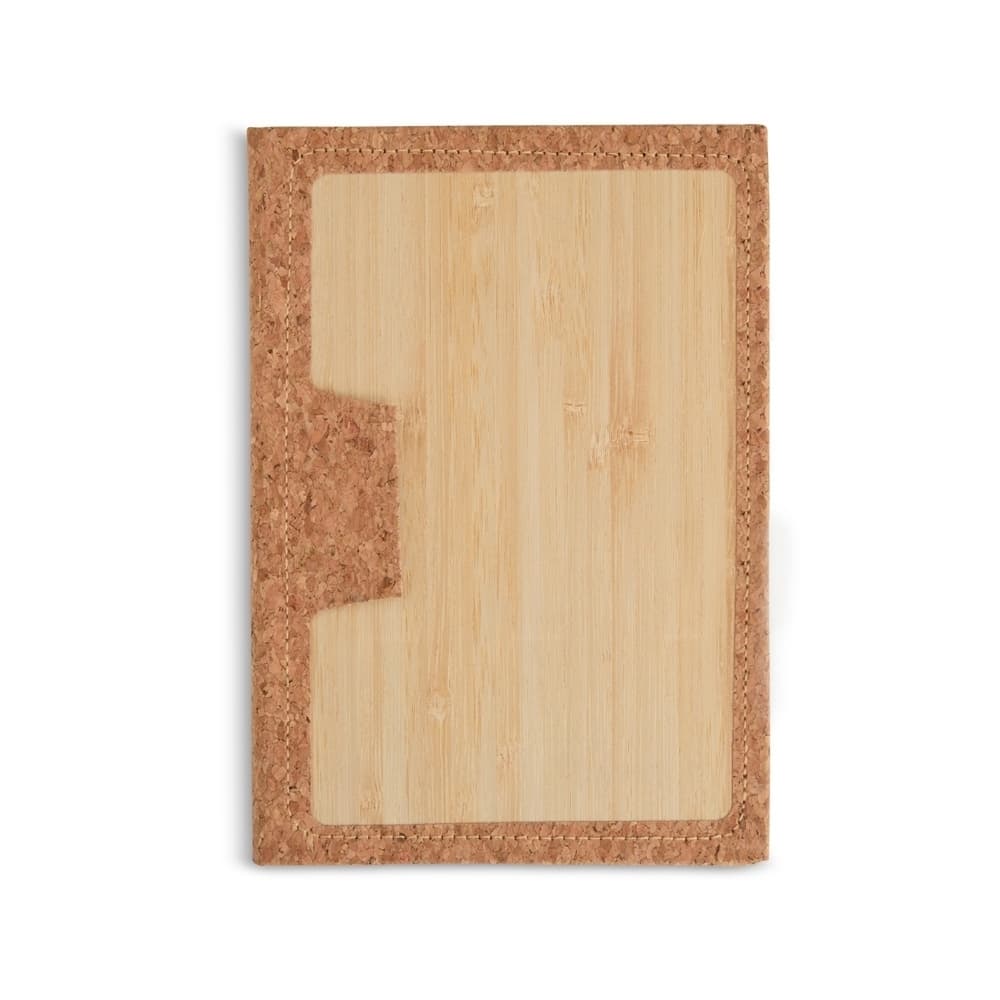 Caderno Bambu e Cortiça com Folhas Pautadas – X18759